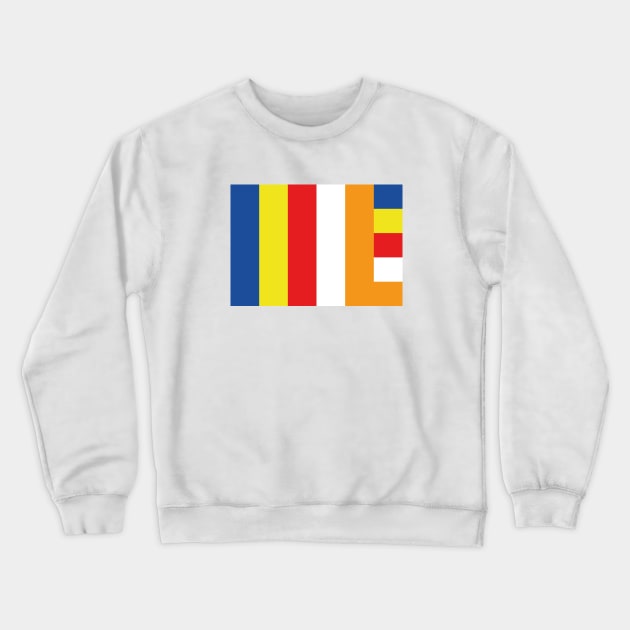 Buddhist Flag Crewneck Sweatshirt by Chairboy